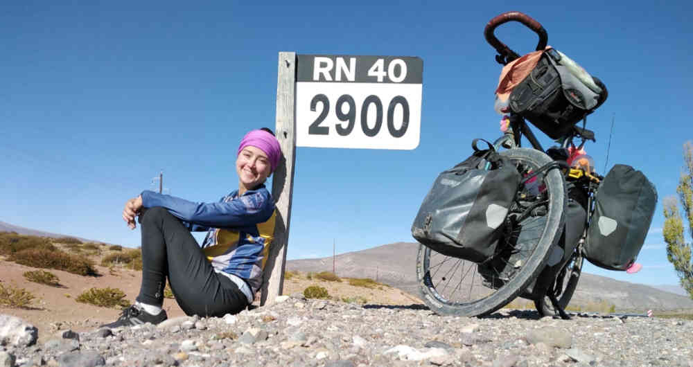 Juanita Arias: la colombiana que viaja en bicicleta por el mundo