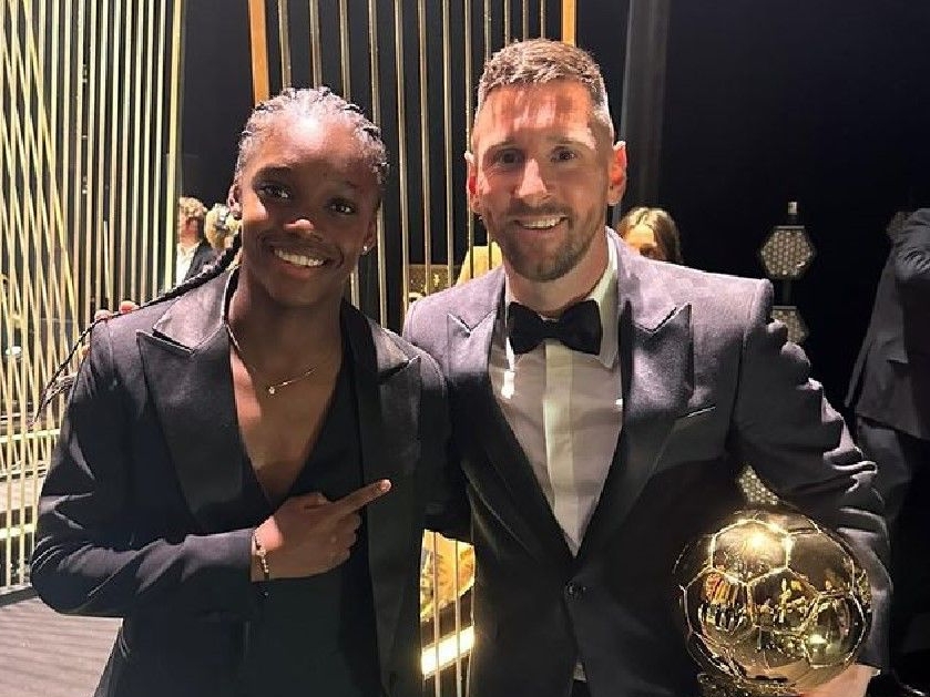 La fotografía que compartió Linda Caicedo junto a Messi.