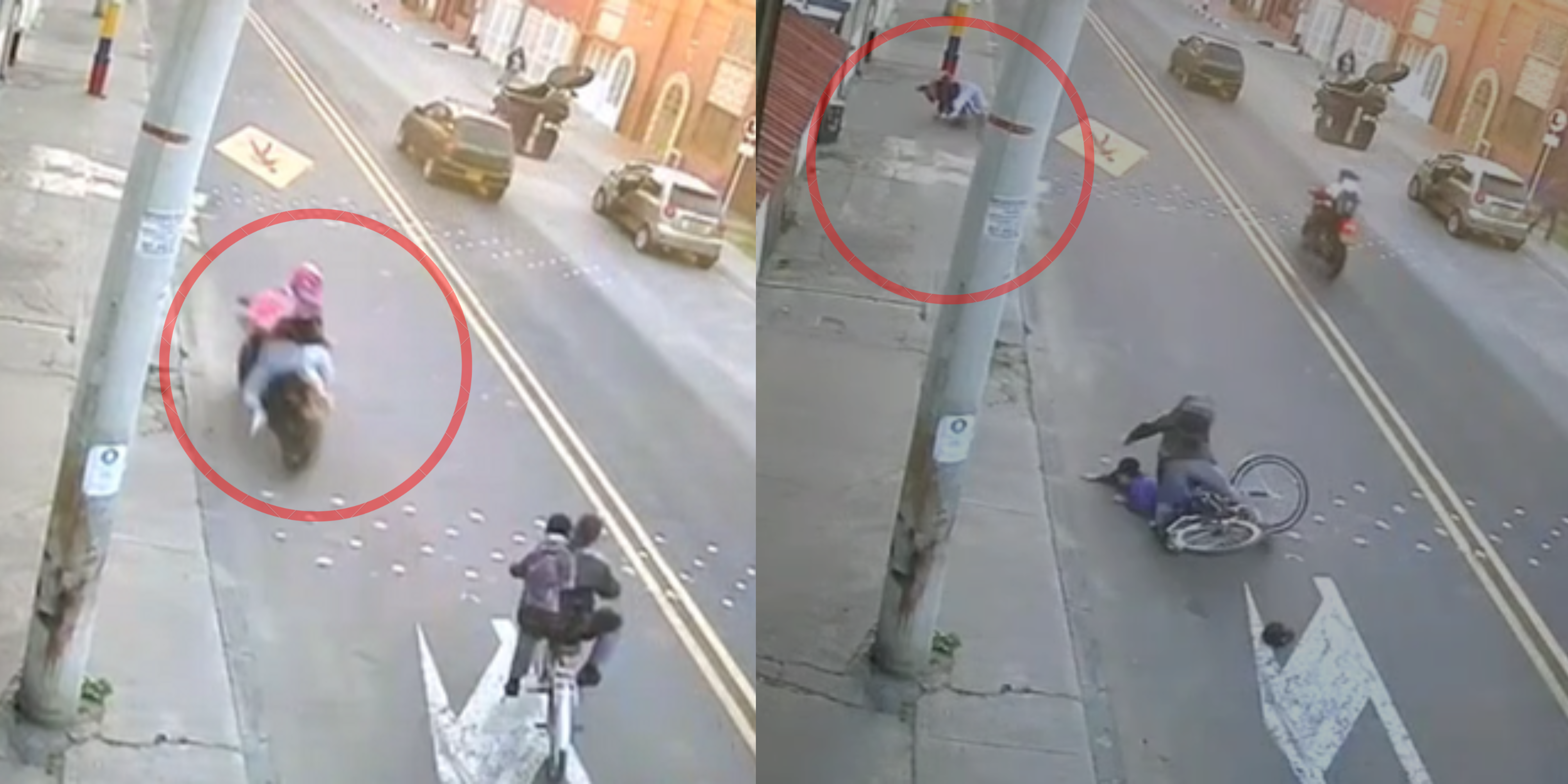 Accidente de moto en Tunjuelito