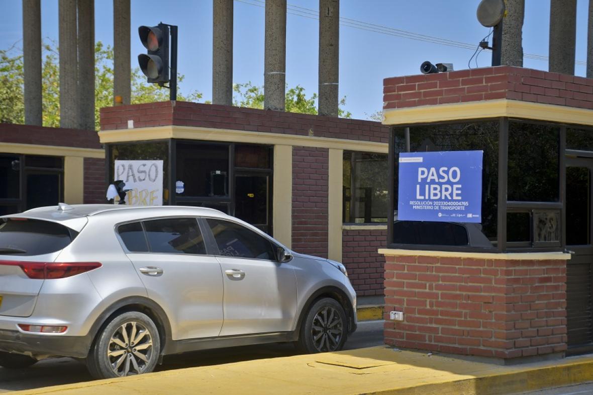 El paso por el peaje será gratuito para vehículos categoría 1 y 2