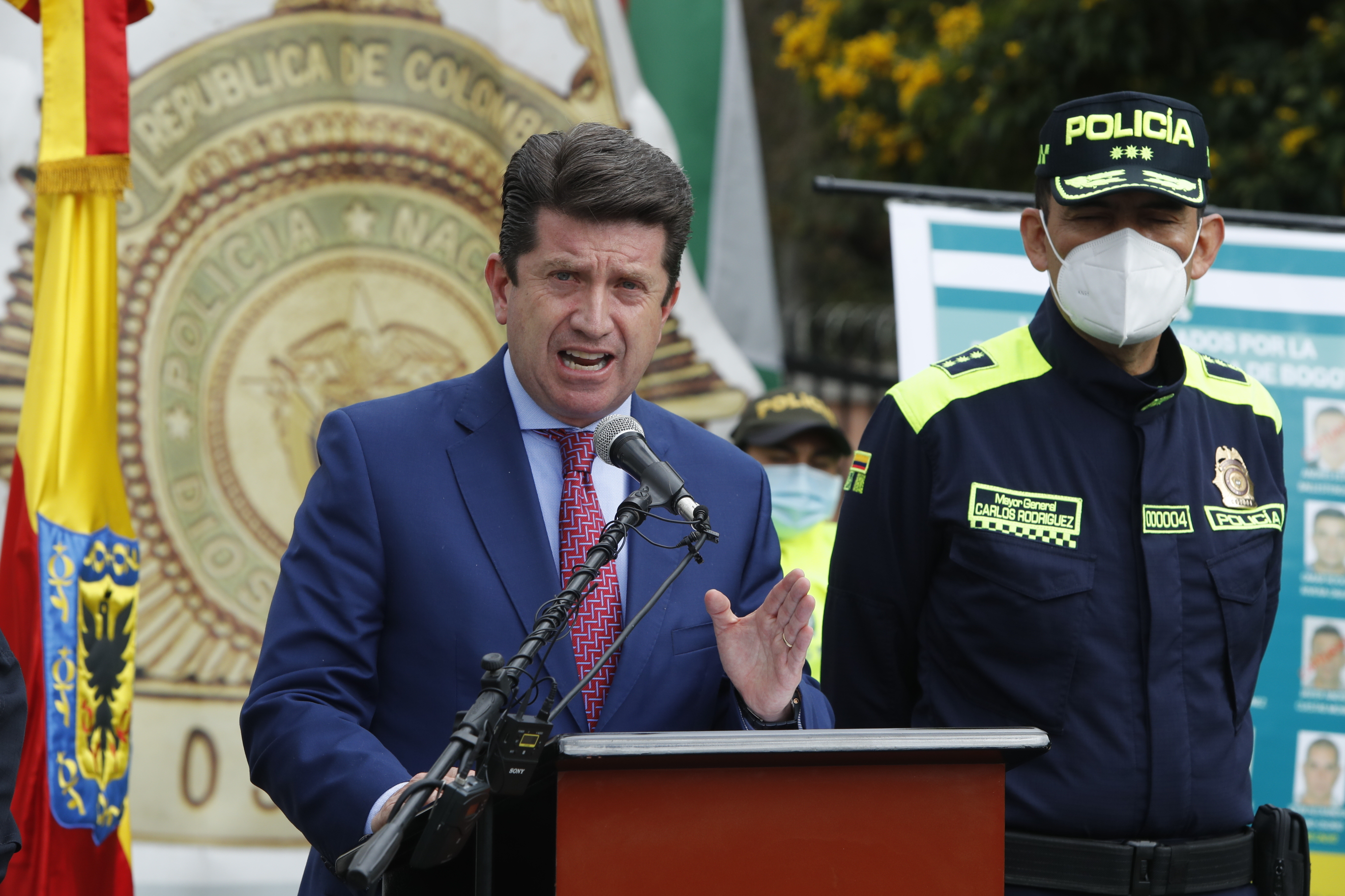 Rueda de Prensa  plan institucional de intervención contra el delito para la ciudad de Bogotá, inseguridad en Bogotá