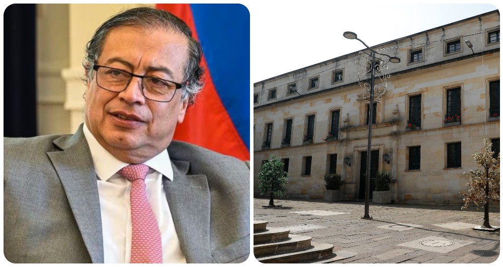 Gustavo Petro y el Palacio de San Carlos.