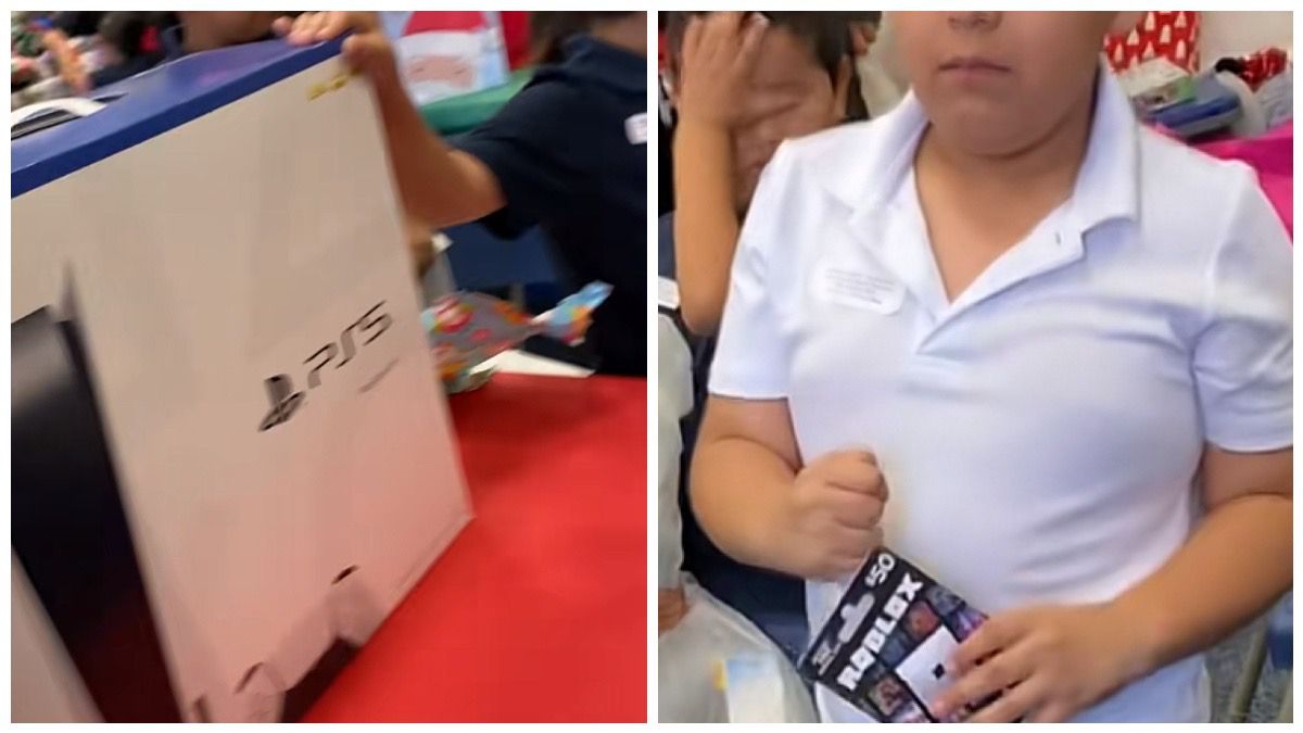 Regalo de navidad, desmayo