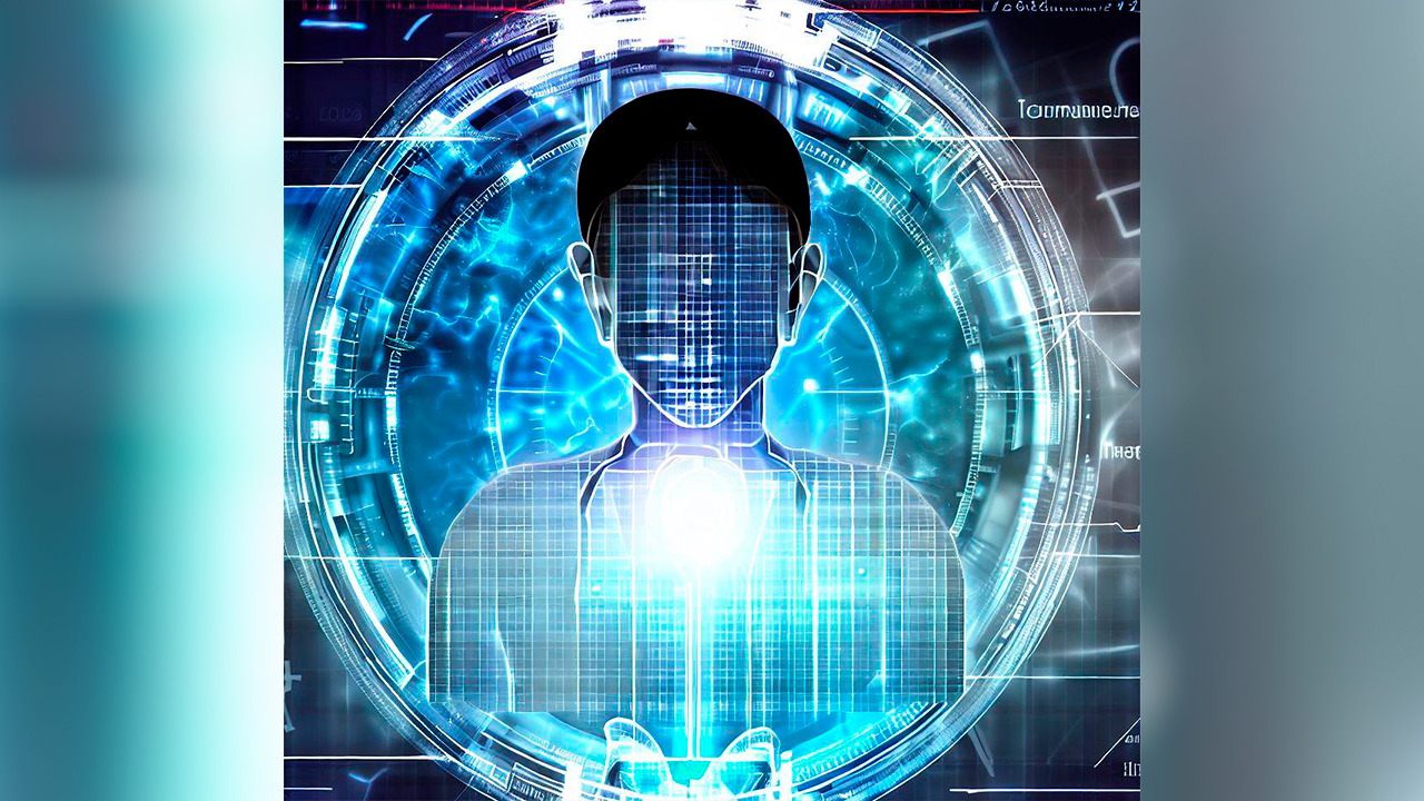 Avatar digital generado por una inteligencia artificial.