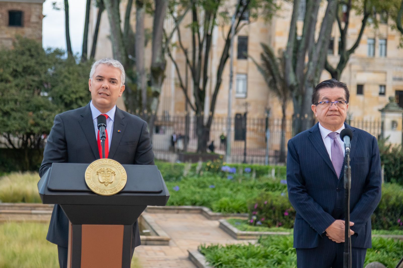 Iván Duque y Fernando Ruiz