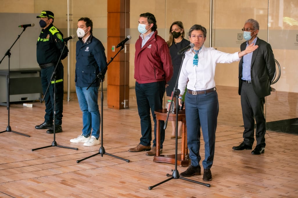 Alcaldesa Claudia López anunció el nuevo plan de seguridad y convivencia para Bogotá en 2022.