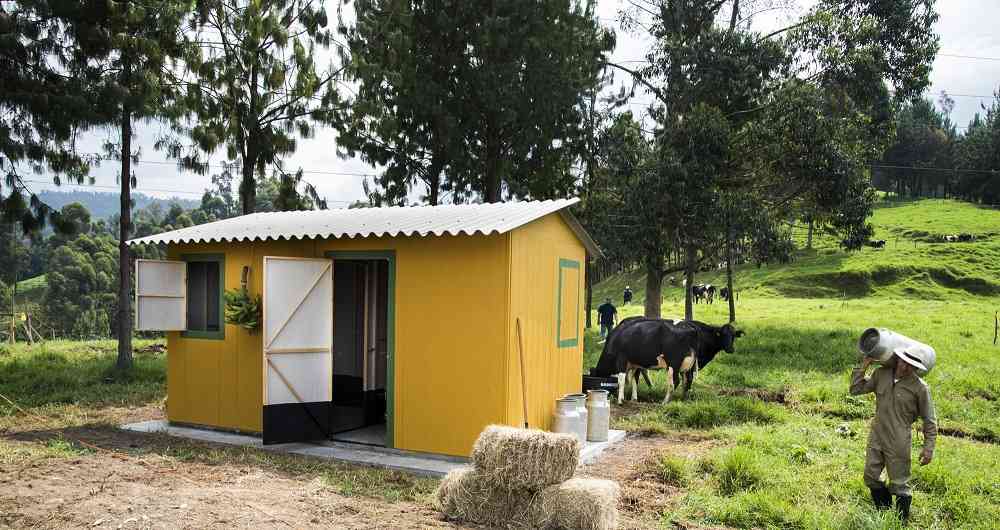 Casas temporales a domicilio de Etex