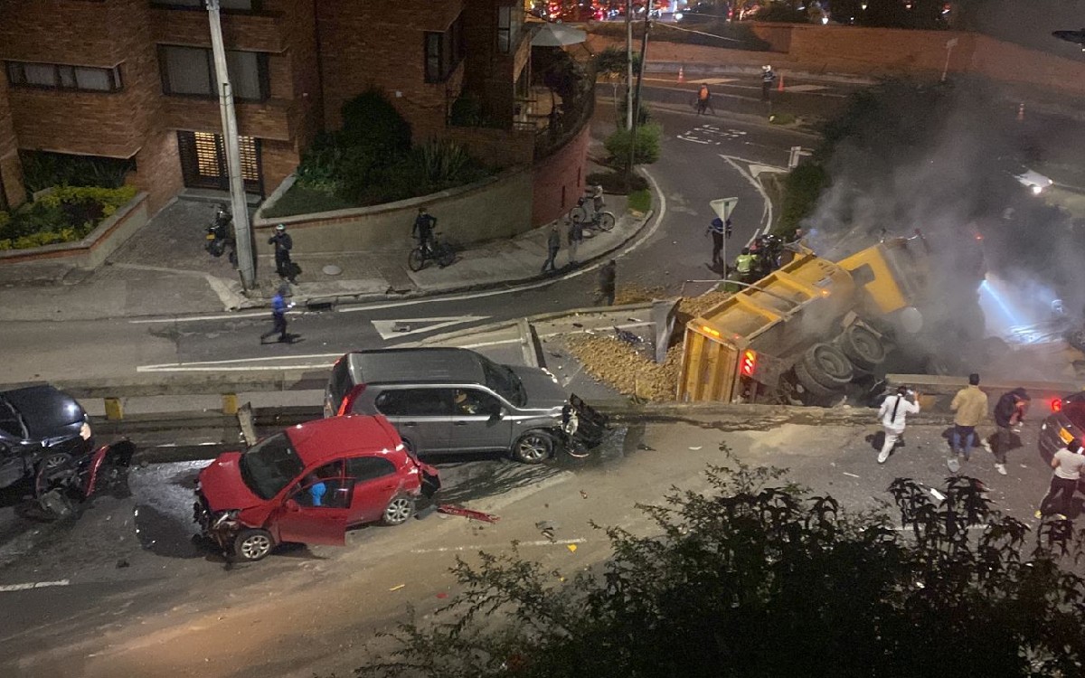 El siniestro ocurrió a la altura de la calle 84, en el norte de Bogotá.