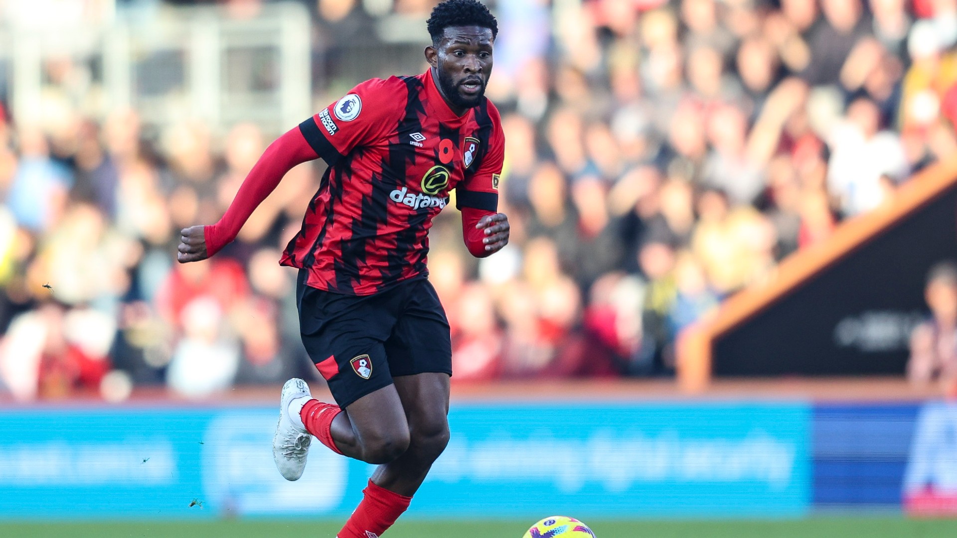 Jefferson Lerma, jugador colombiano al servicio del Bournemouth de la Premier League.
