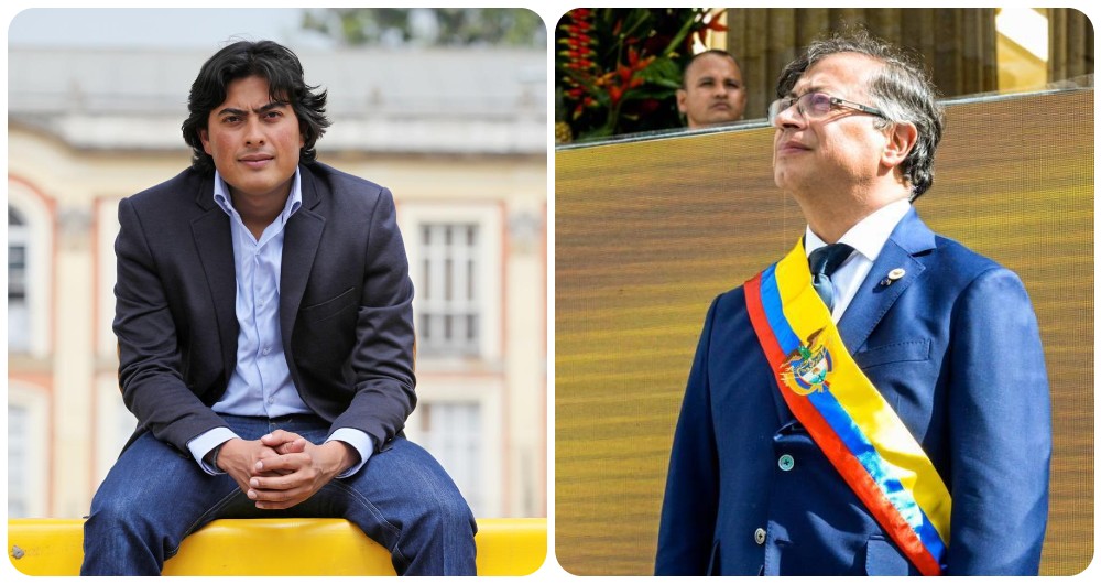 Nicolás Petro y su padre, Gustavo Petro.