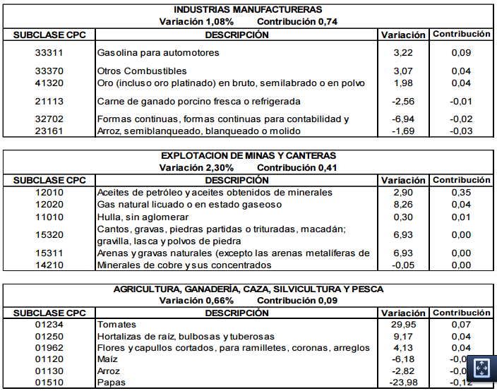 Análisis Indice Precios Del Productor Julio 2015 DANE