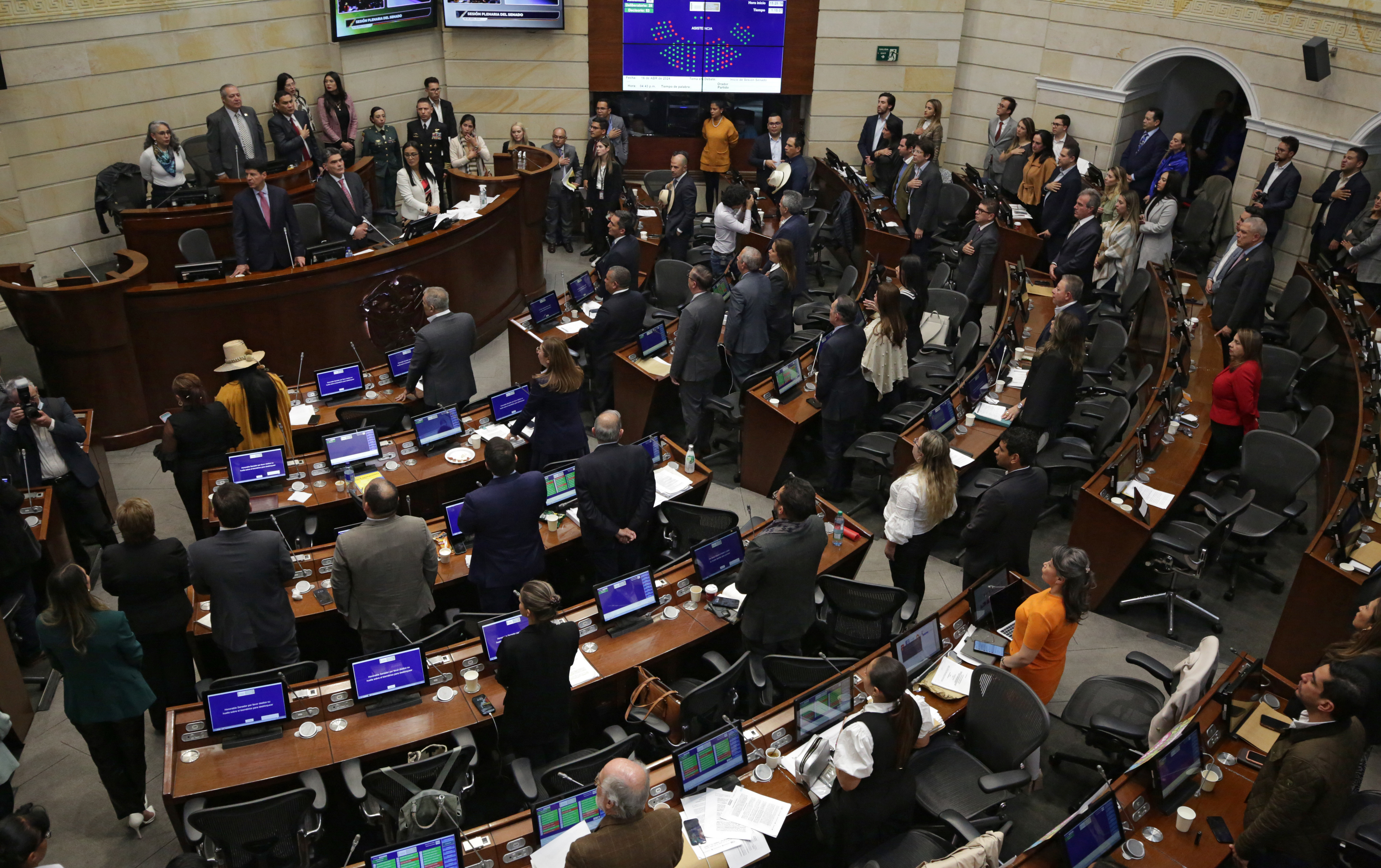 Reforma pensional segundo debate plenaria del Senado