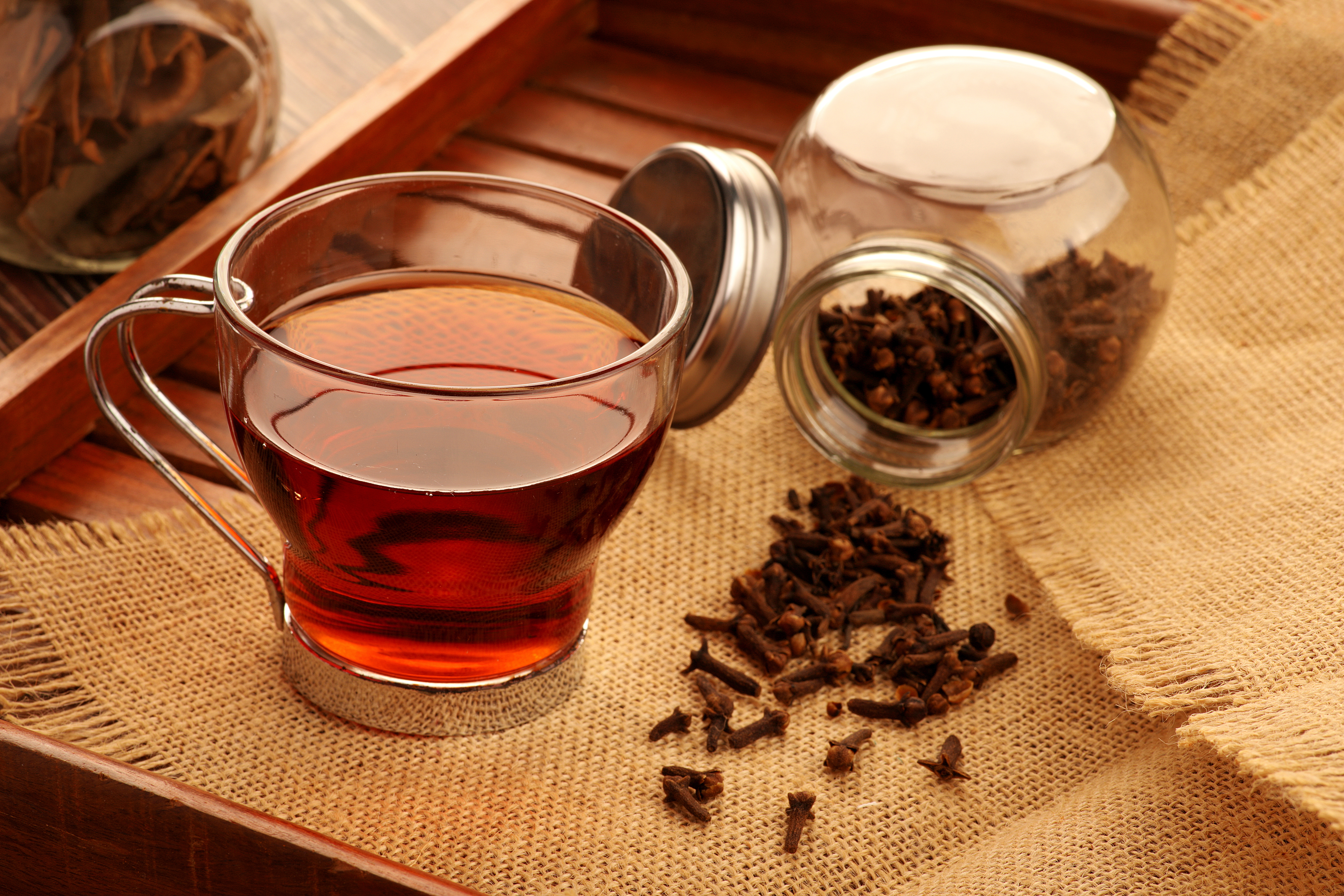 Healthy Green Tea with Ingredients - Cloves. Getty Images.