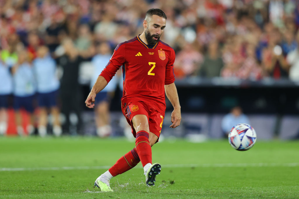 Dani Carvajal en la Liga de Naciones.