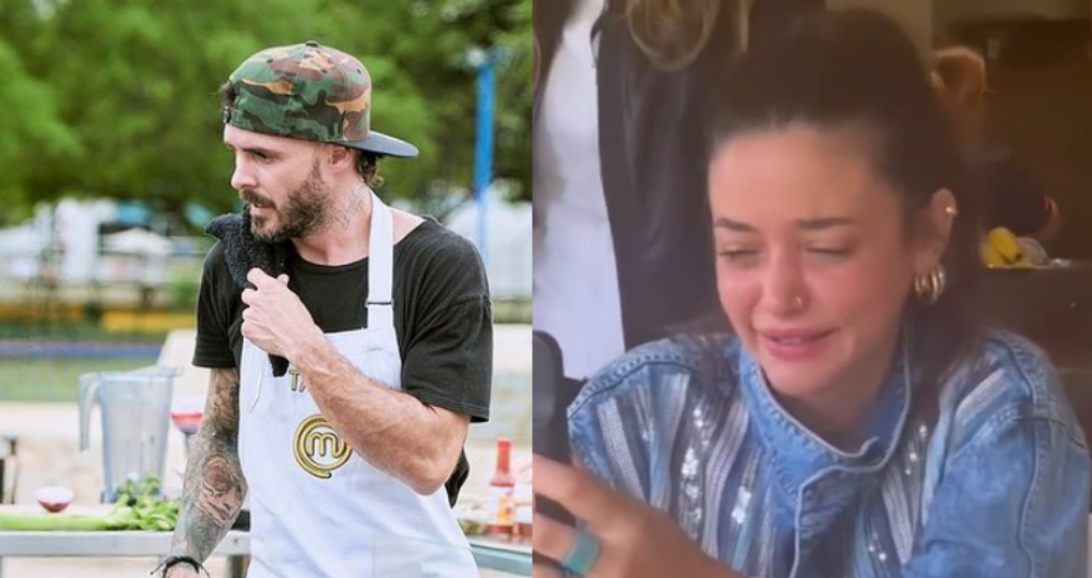 Maleja Restrepo reacciona a la final de Masterchef donde llegó su esposo, Tatán Mejía.