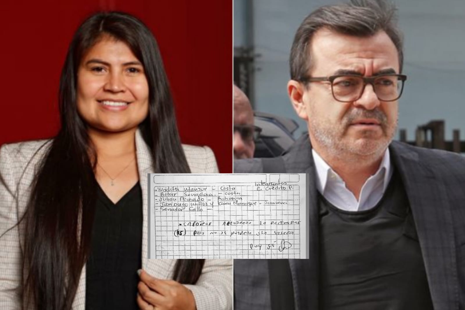 Este es el documento escrito por la representante Karen Manrique y Olmedo López que salpica a más congresistas.