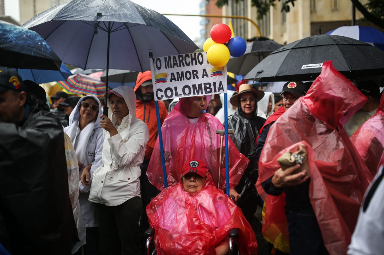 Marchas en contra del Gobierno del Presidente Gustavo Petro
