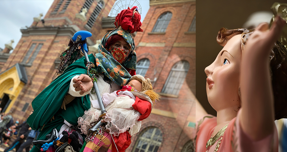 La devoción a la imagen del niño Jesús en la iglesia del 20 de julio (Bogotá) es tan grande que a pesar de la pandemia, las personas asisten por miles para pedirle un "milagro".