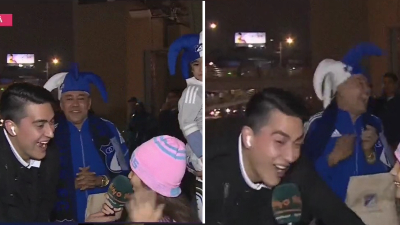La reacción del periodista fue otro de los condimentos del video viral