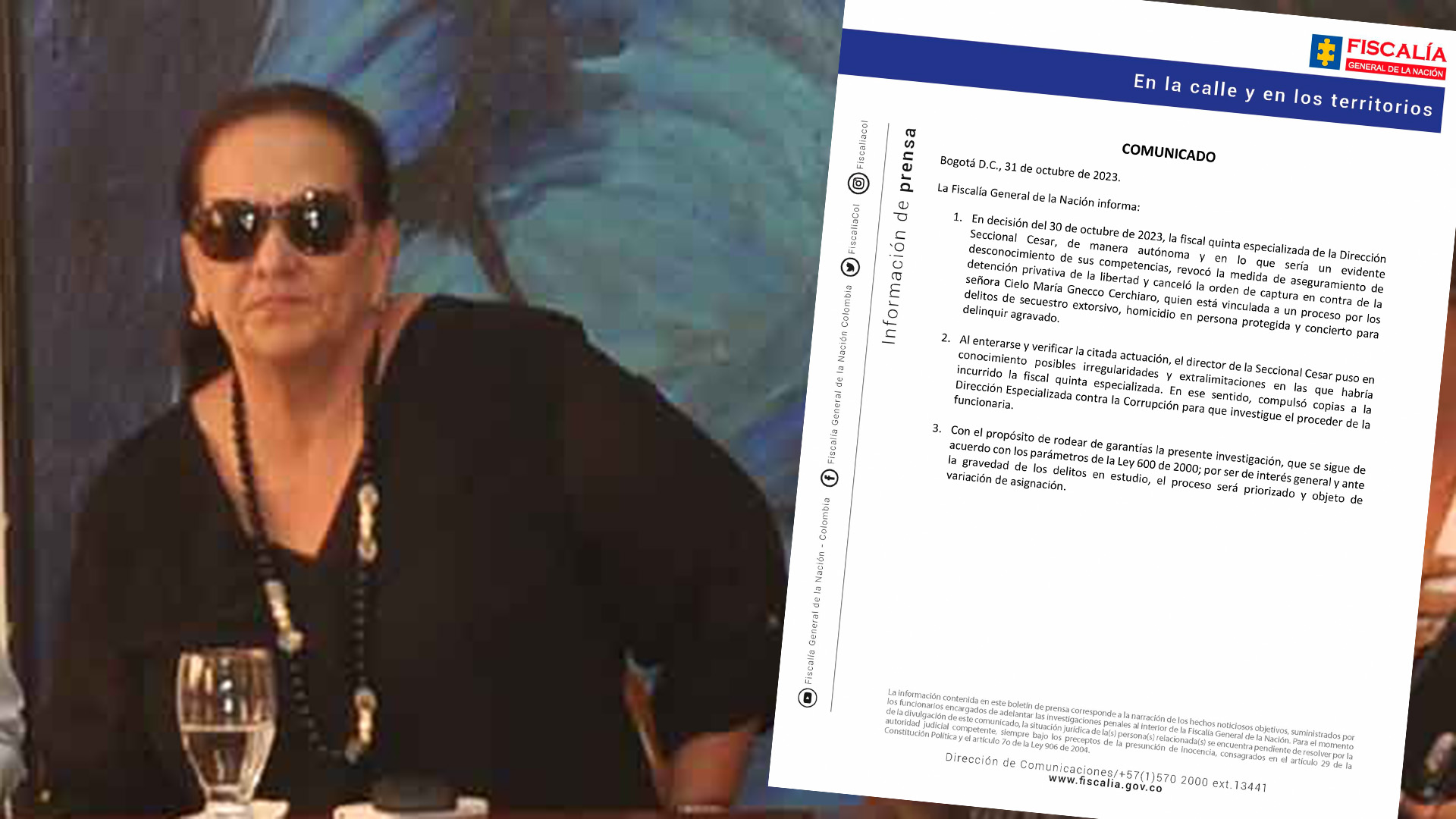 Cielo Gnecco Fiscalia