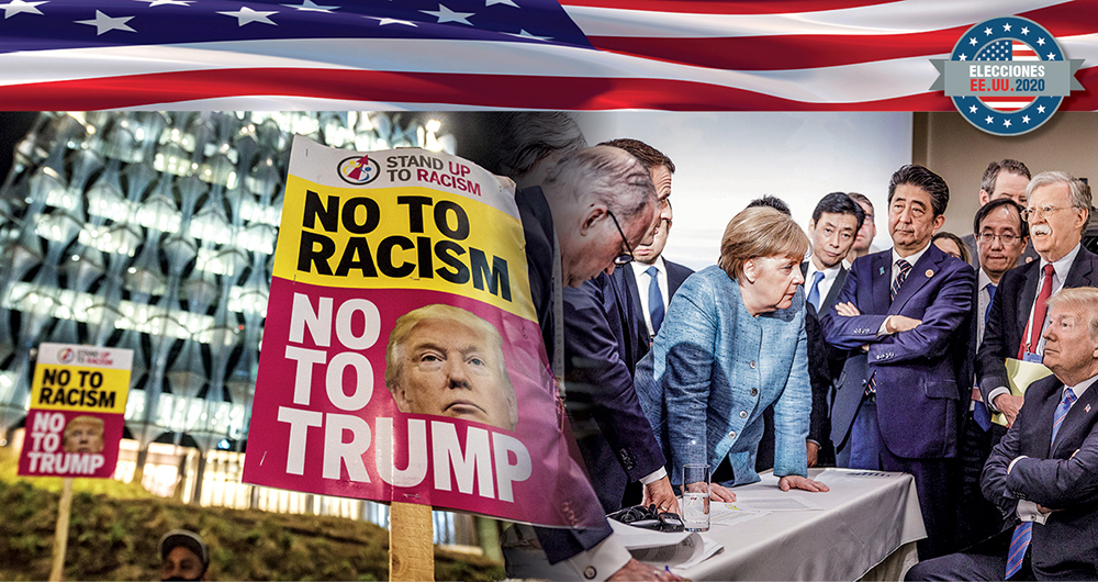 Trump le dio una bofetada dolorosa al mundo al sacar a Estados Unidos del Acuerdo de París, y también rompió el acuerdo nuclear con Irán. Los aliados históricos del Gobierno norteamericano nunca pudieron trabajar en equipo debido a la impredecible diplomacia de Trump.