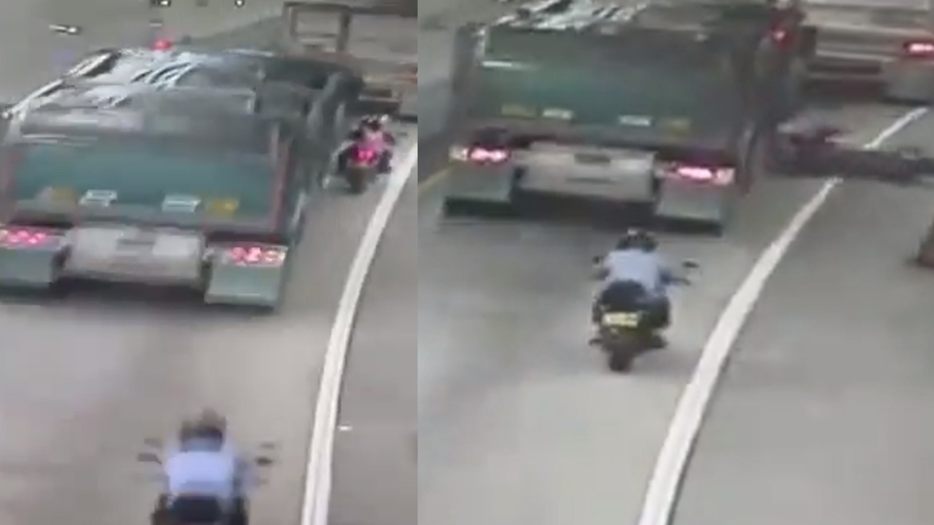 La pareja se salvó de morir.