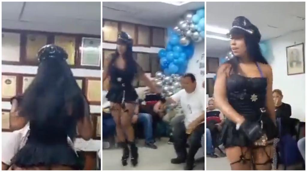 La bailarina exótica en la universidad.