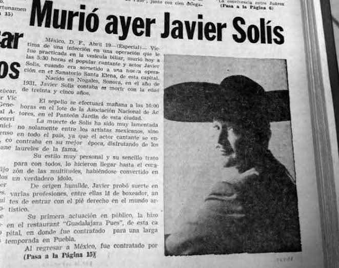 Javier Solís: 50 años de su muerte