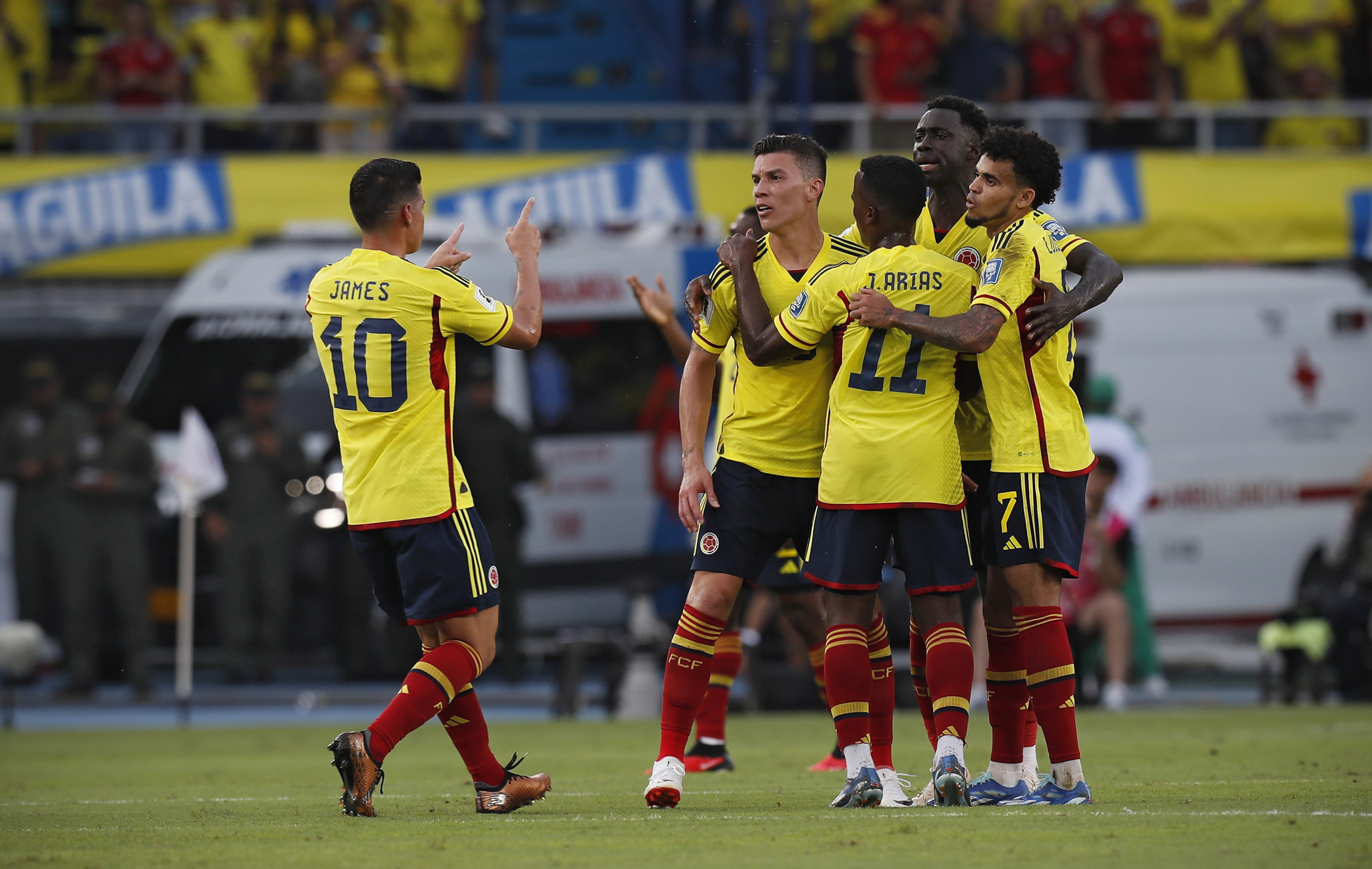 James Rodríguez ante Uruguay