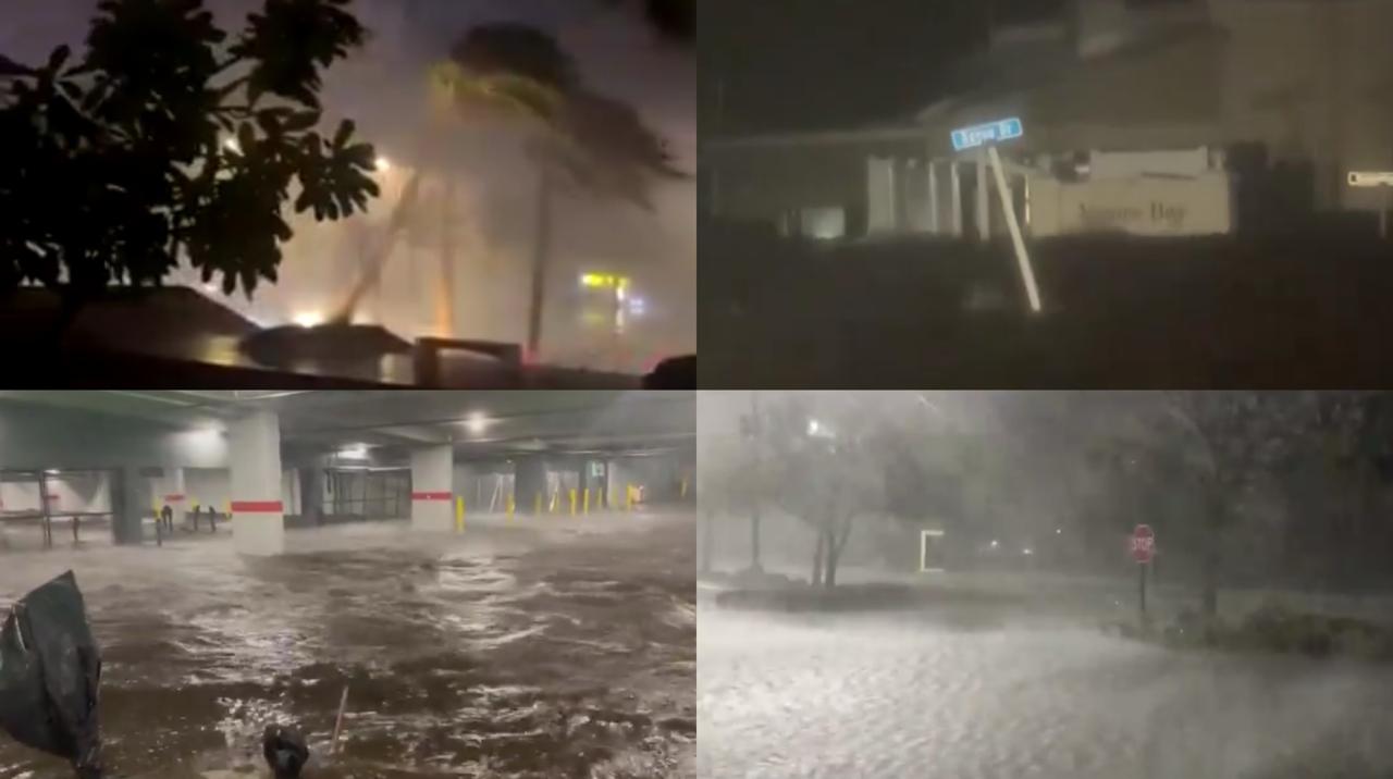 El Servicio Meteorológico Nacional dijo que había inundaciones súbitas en la zona de Tampa Bay, incluido St. Petersburg. Foto: Redes Sociales.
