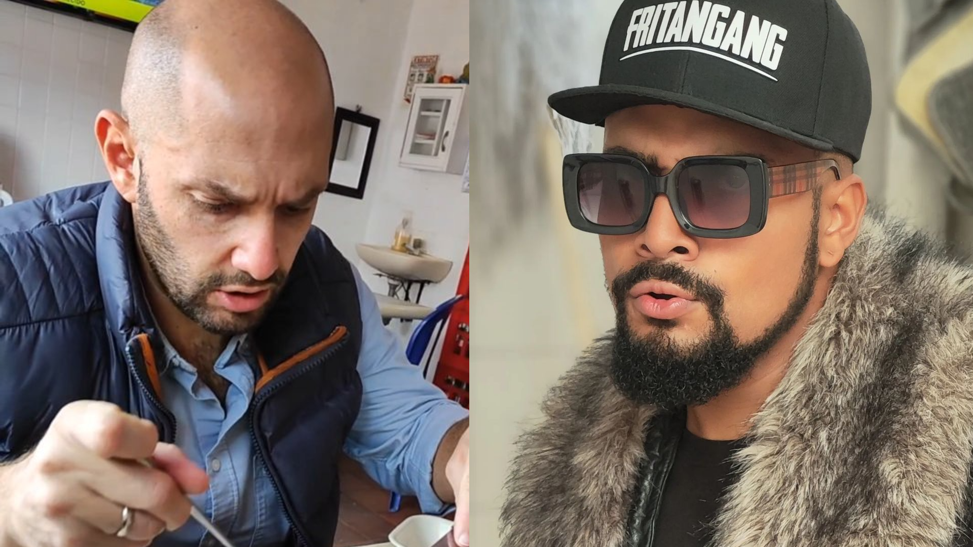 El chef y el influencer se recorrieron Corabastos y comieron "de lo lindo". Fotos: Instagram @estiwar.g.