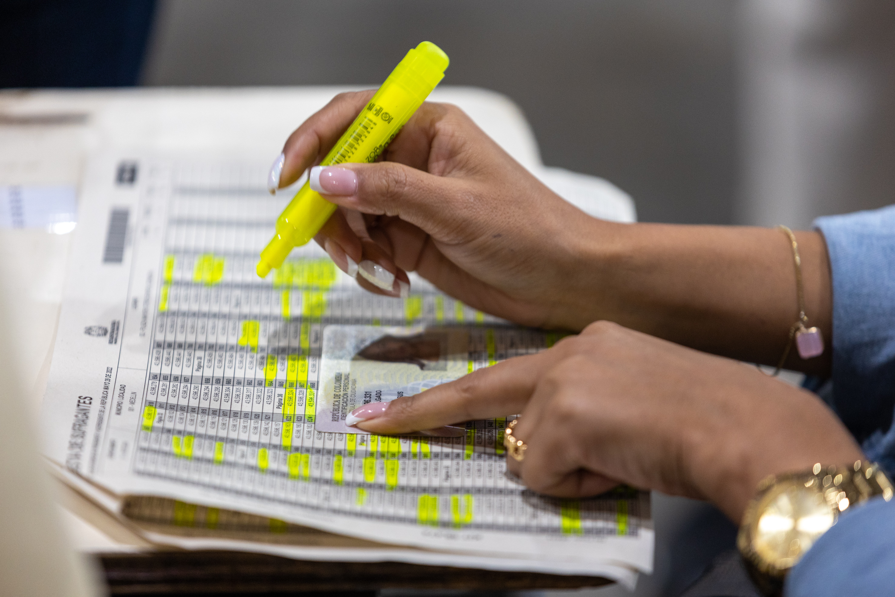 Votos, Urnas, conteo, formularios, escrutinio Elecciones 29 mayo 2022 presidenciales en la ciudad de Medellin
Fotos David Estrada Larrañeta