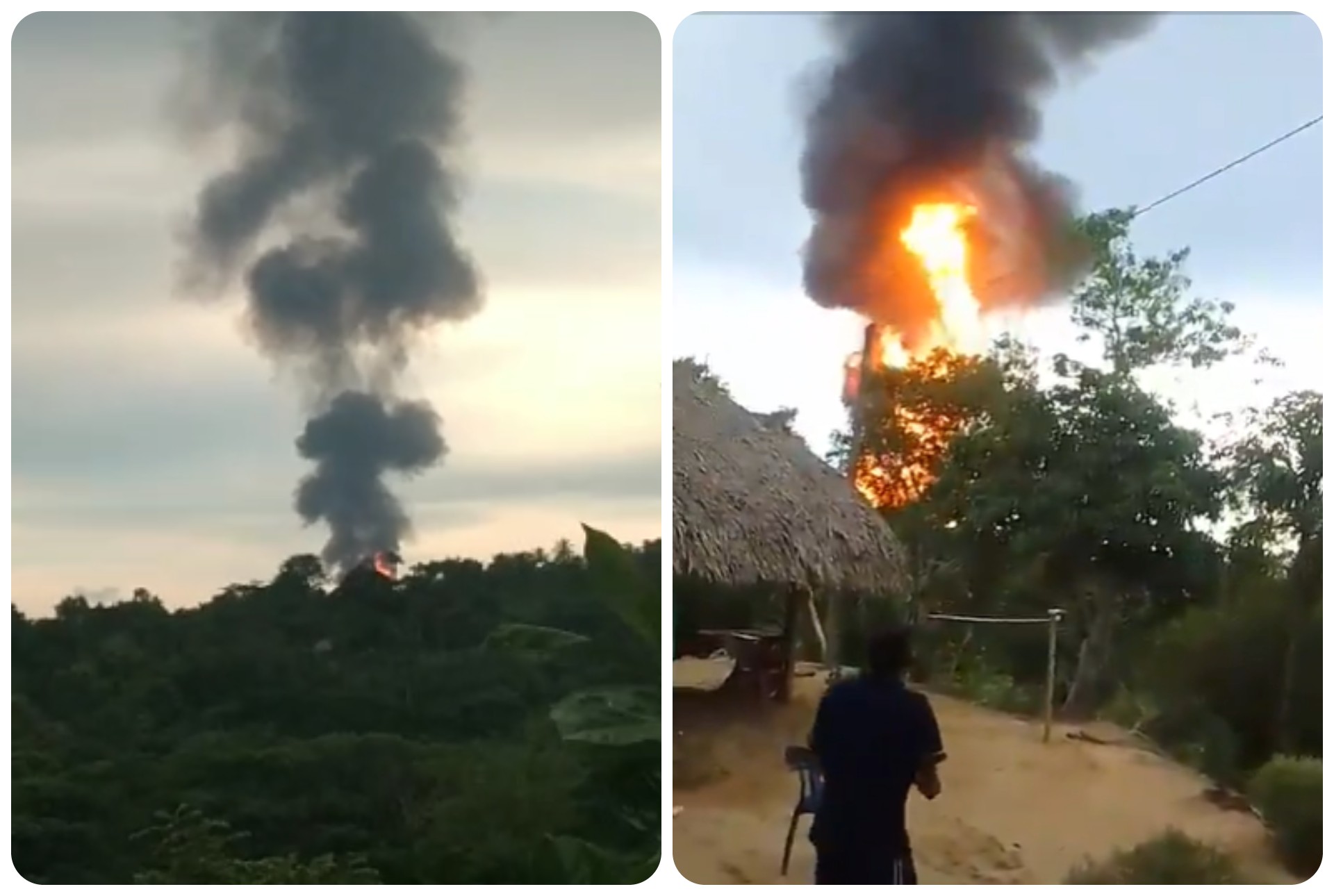 Erupción del volcán de lodo en San José de Mulatos