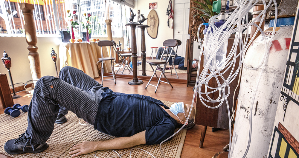  Antolínez se recupera rápidamente de los riñones y el corazón, pero el órgano más afectado fue el pulmón. Para rehabilitarlo y fortalecerlo el ejercicio físico es clave y los médicos estiman que tardará unos seis meses en ese proceso.