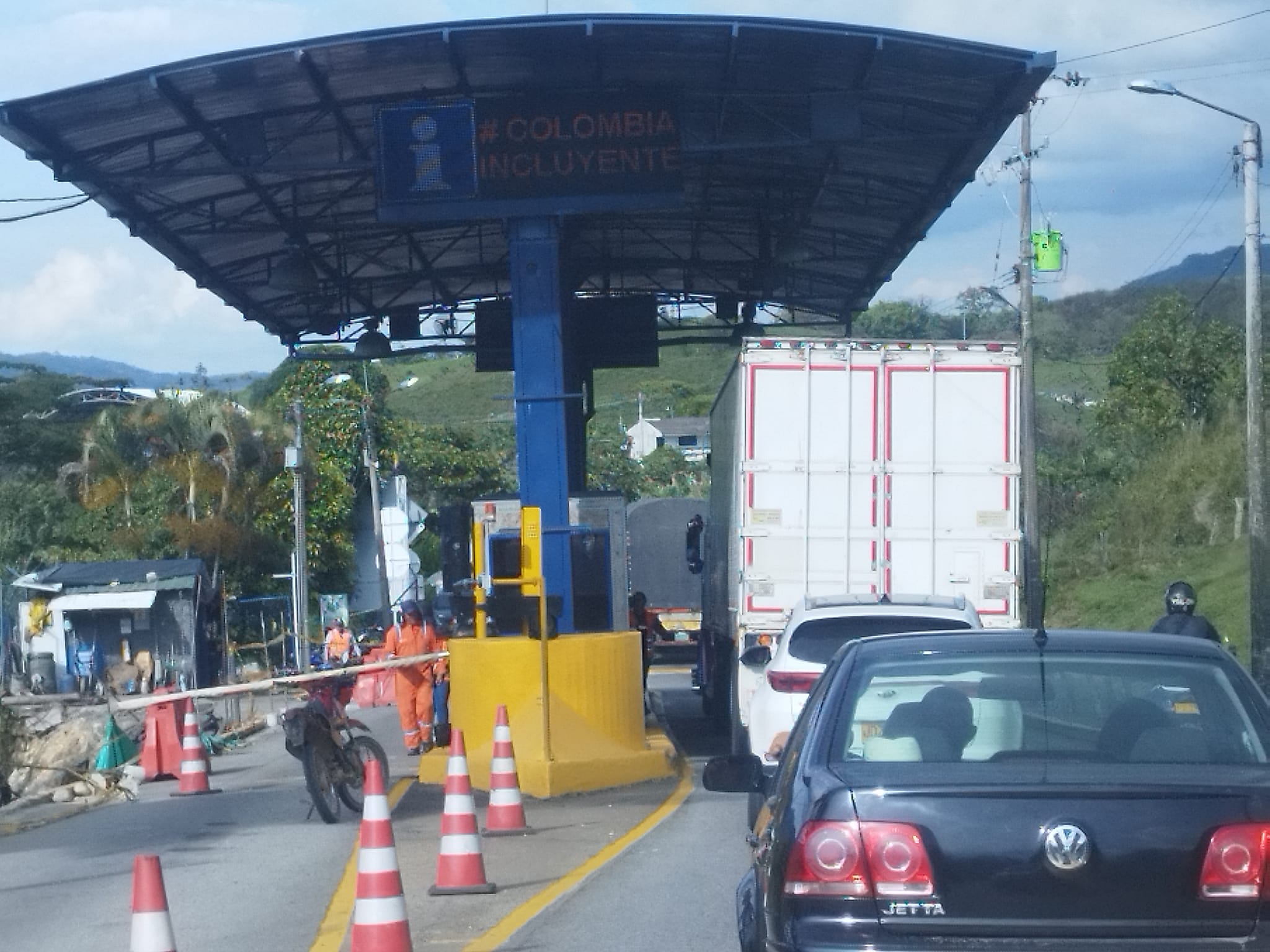 Peaje de Oiba, en Santander.