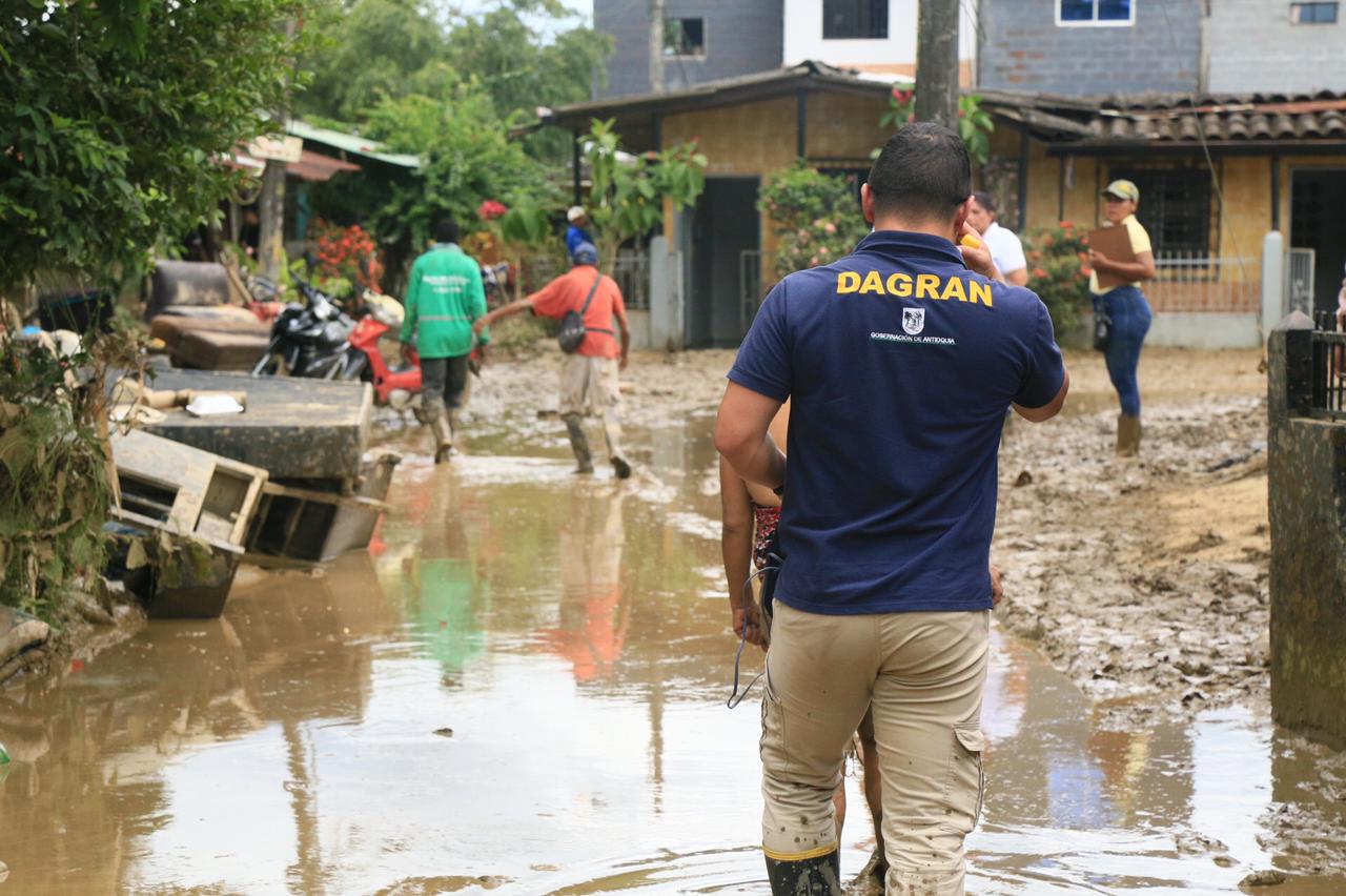 Emergencia por lluvias en Apartadó, Antioquia.
