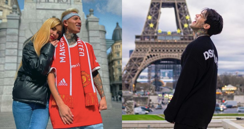 La Liendra junto a su novia y Yéferson Cossio