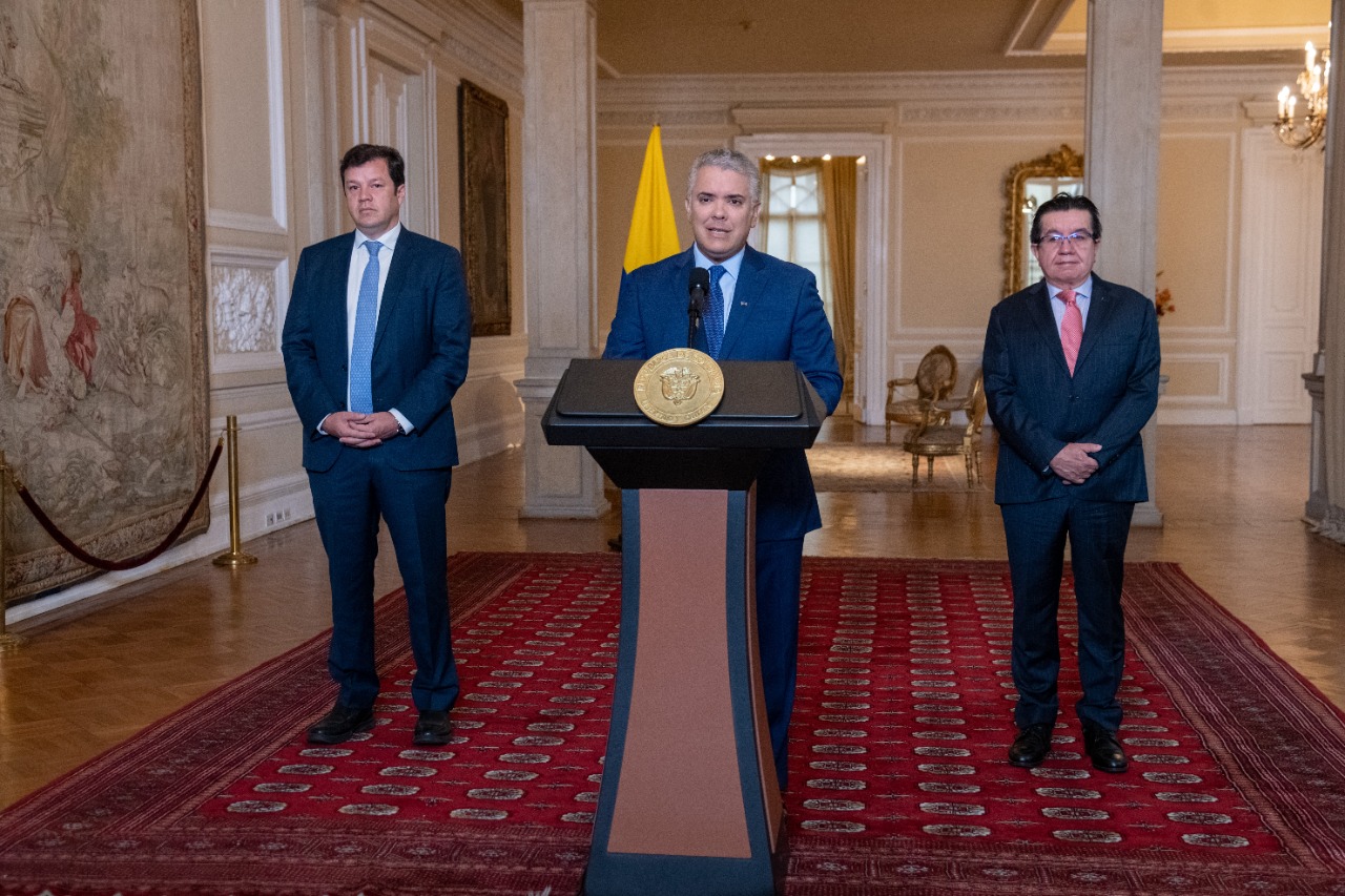 Presidente Iván Duque anunció la ampliación de la emergencia sanitaria en Colombia.