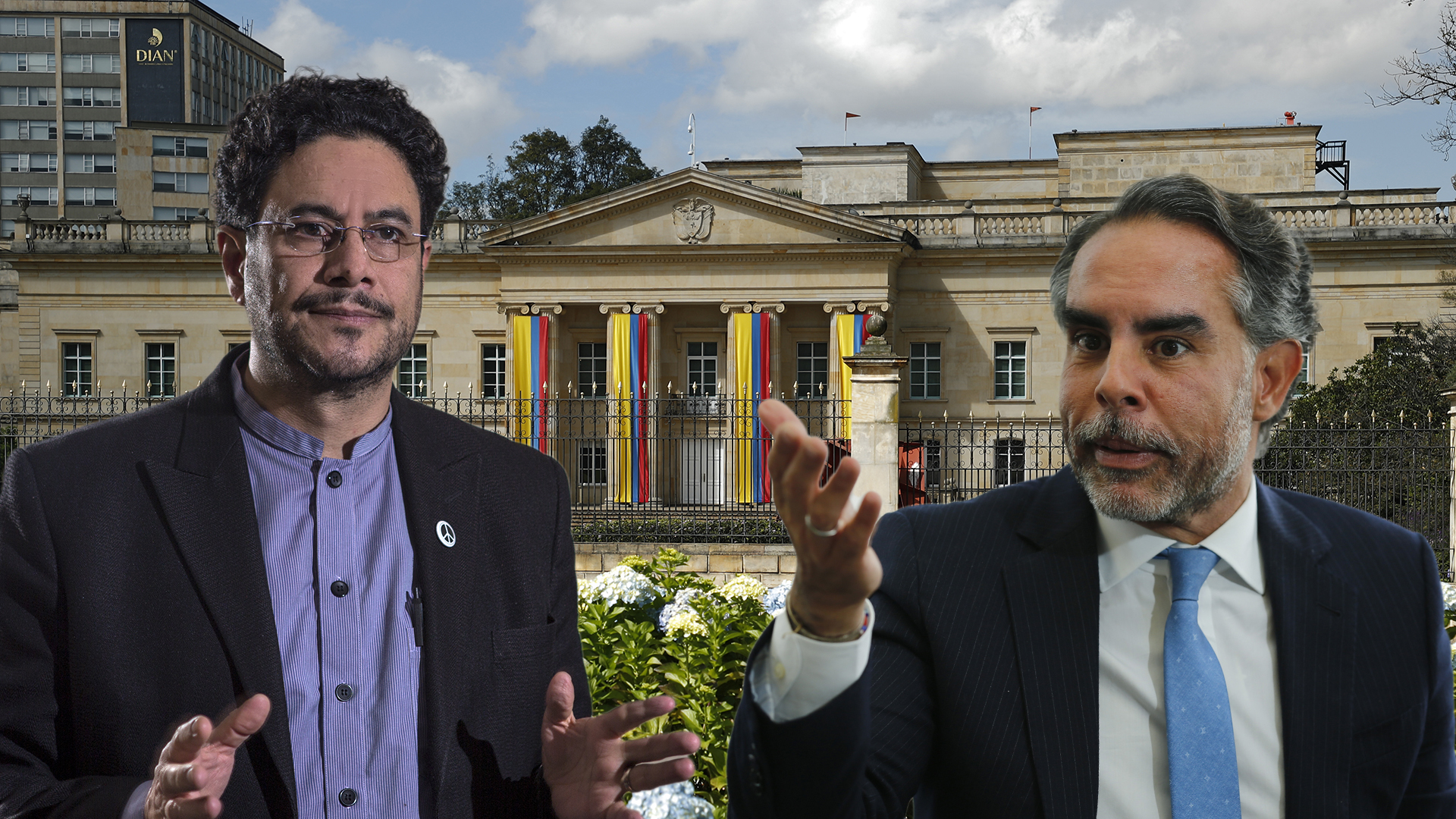 Iván Cepeda 
 Armando Benedetti  Casa de Nariño