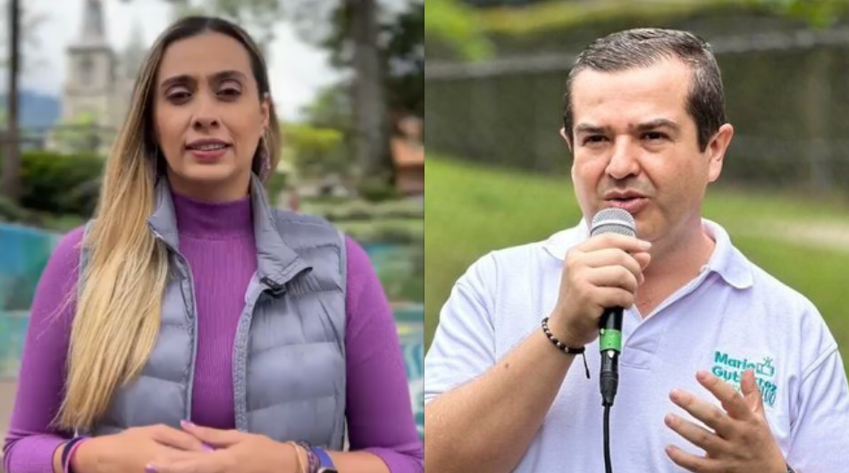 Liliana Ramírez y Carlos Mario Gutiérrez, candidatos a la Alcaldía de La Estrella.
