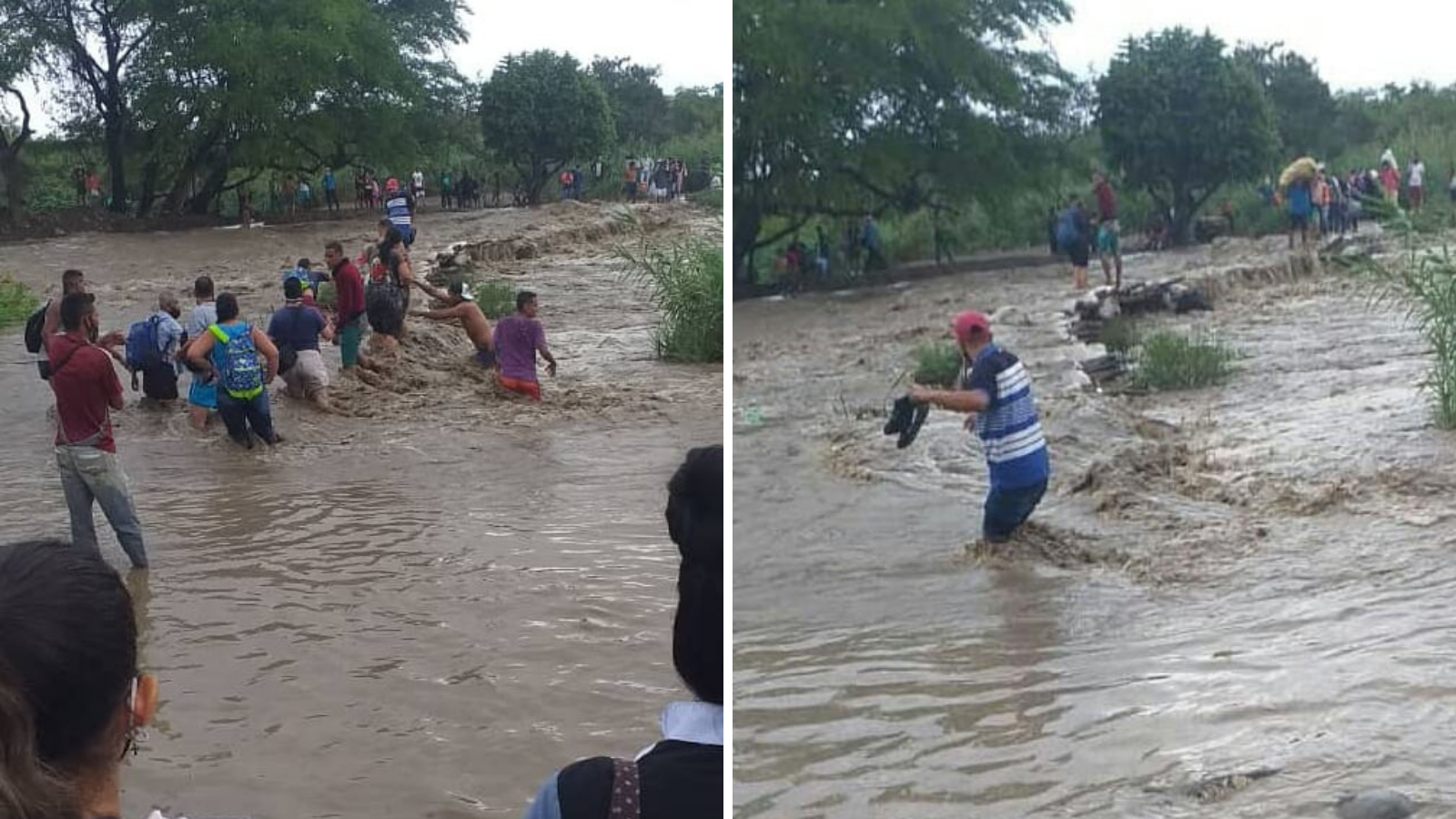 En la trocha La Platanera, entre San Antonio del Táchira y La Parada (Norte de Santander), los venezolanos ponen en peligro sus vidas para ingresar a Colombia.