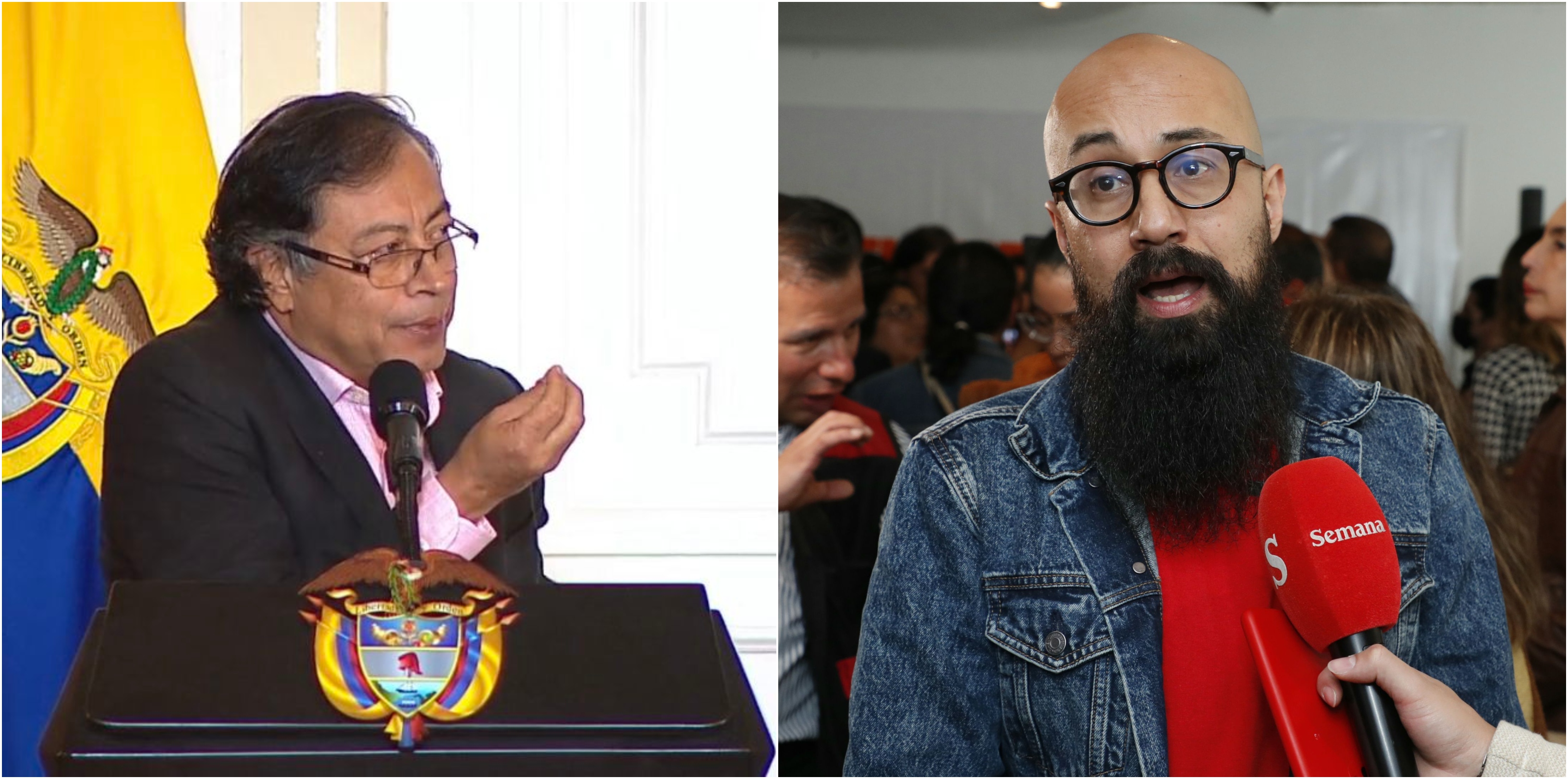 Presidente Gustavo Petro y Carlos Carrillo