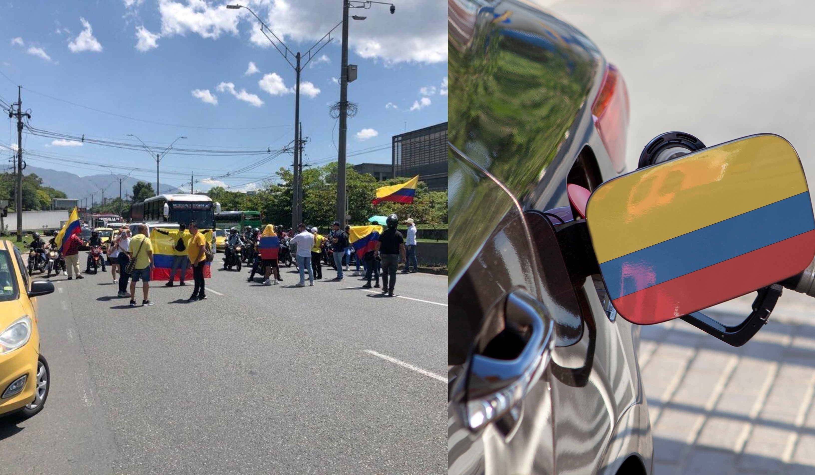 Comenzó oficialmente la gran movilización en contra del alza en el precio del combustible.