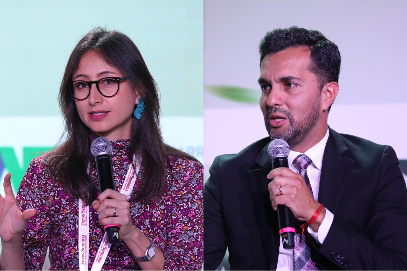Natalia Castaño, directora del Centro de Estudios Urbanos y Ambientales Urbam Eafit y Jimmy Cruz, alcalde de Curridabat, Costa Rica.