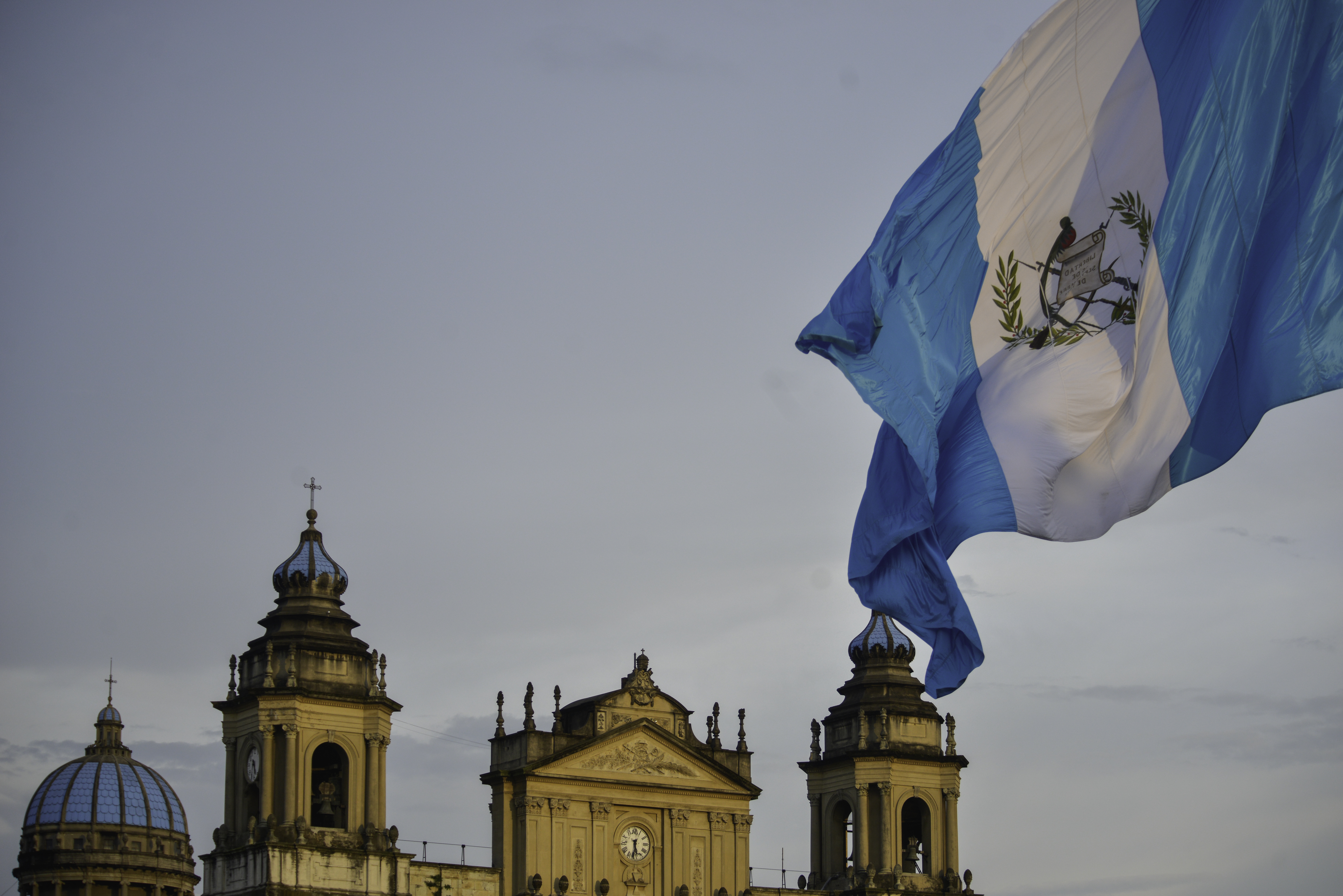 Bandera de Guatemala.