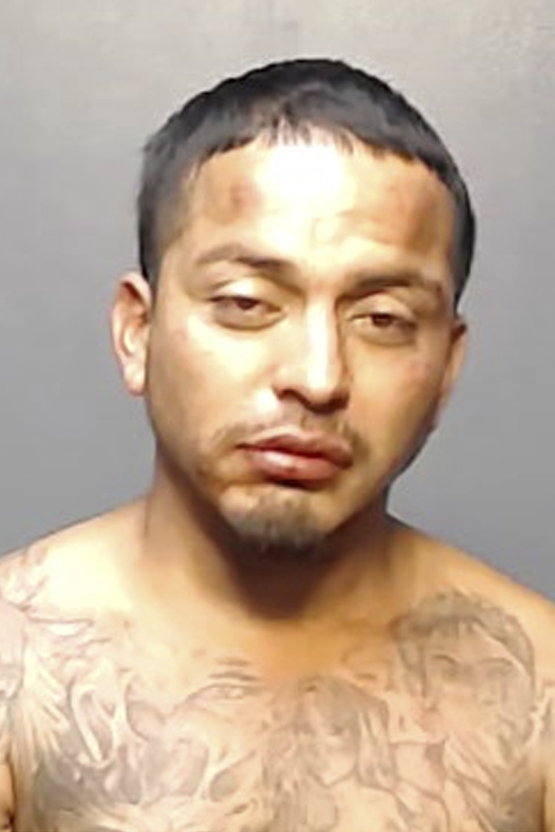 This booking photo provided by the Brownsville, Texas, Police Department shows George Alvarez. Alvarez, the driver of an SUV that killed eight people when it slammed into a bus stop in Brownsville, early Sunday, May 7, 2023, has been charged with manslaughter, police said Monday, May 8, as investigators tried to determine if the crash was intentional. (Brownsville Police Department via AP)