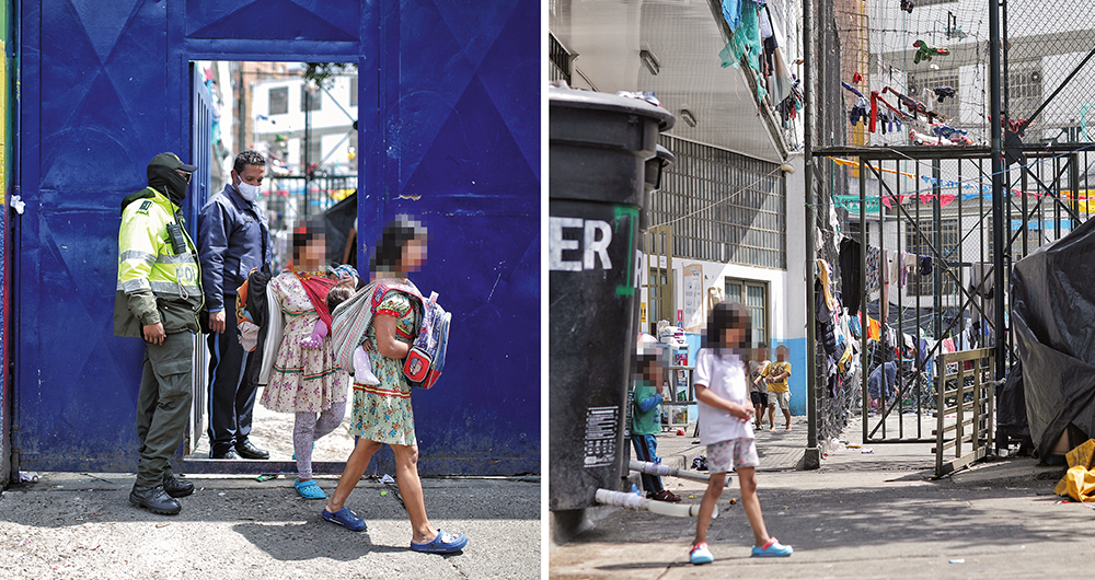   A pesar de contar con el apoyo de la Policía, los indígenas entran y salen sin ningún tipo de control. Eso sí, la entrada de personas ajenas a la comunidad está prohibida. 