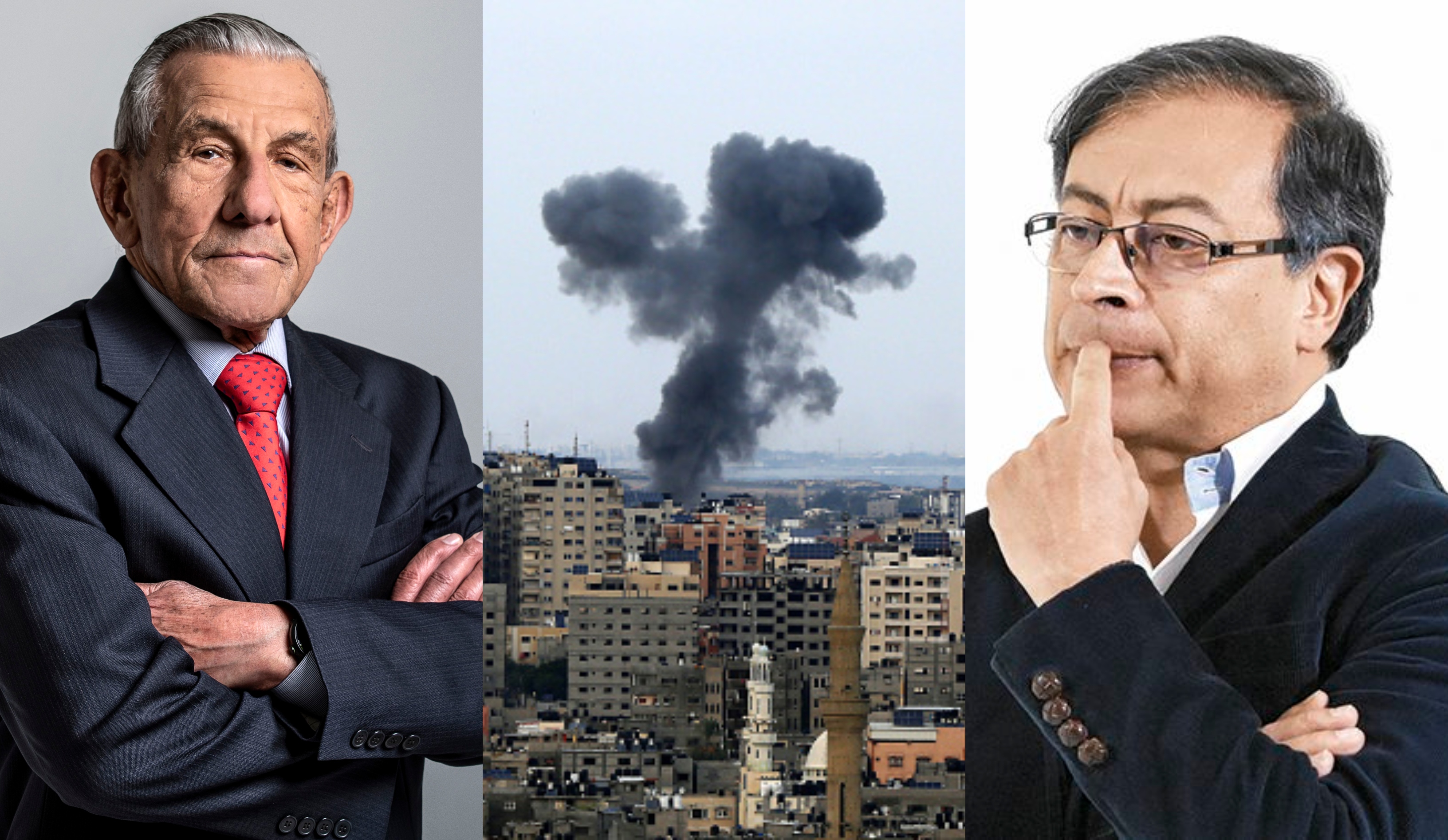 El excanciller Julio Londoño y el presidente Gustavo Petro.