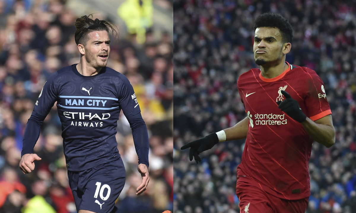 Jack Grealish (Manchester City) y Luis Díaz (Liverpool).