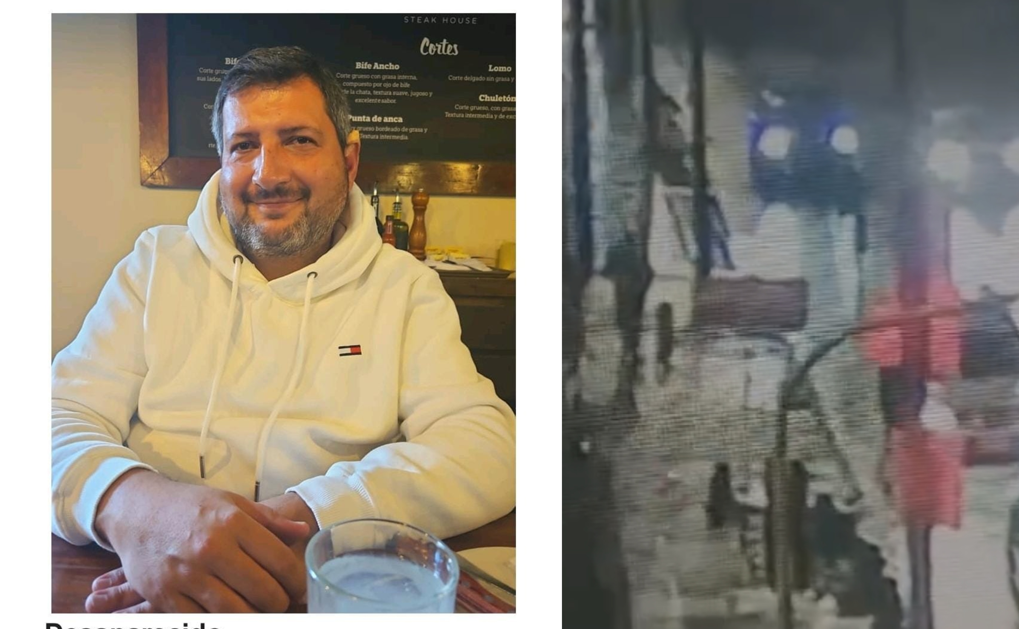 Giovanni D'Archiardi, ciudadano desaparecido en Bogotá.